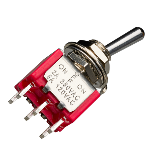 DiMarzio DPDT - On/Off/On Switch - Chrome