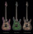 Schecter C-6 Pro Aurora Burst Electric Guitar