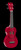 Mahalo U-Smile Soprano Ukulele Red