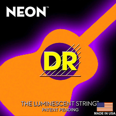 DR Strings NEON Orange 11/50 Luminescent Acoustic Guitar Strings - Guitar WorLd - City Arcade