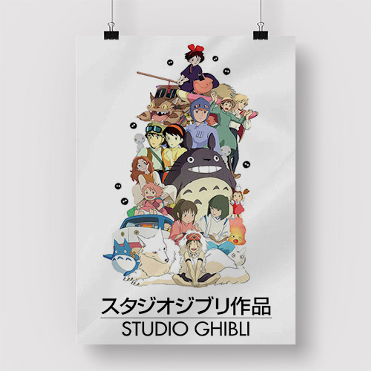Studio Ghibli 2 Silk Poster Print Wall Decor 20 x 13 Inch 24 x 36 Inch