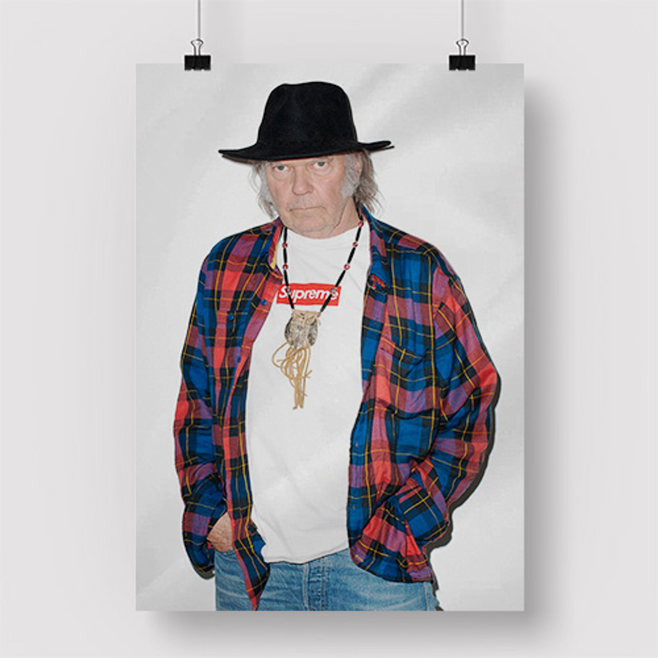 Supreme 15ss Neil Young Poster 額付-