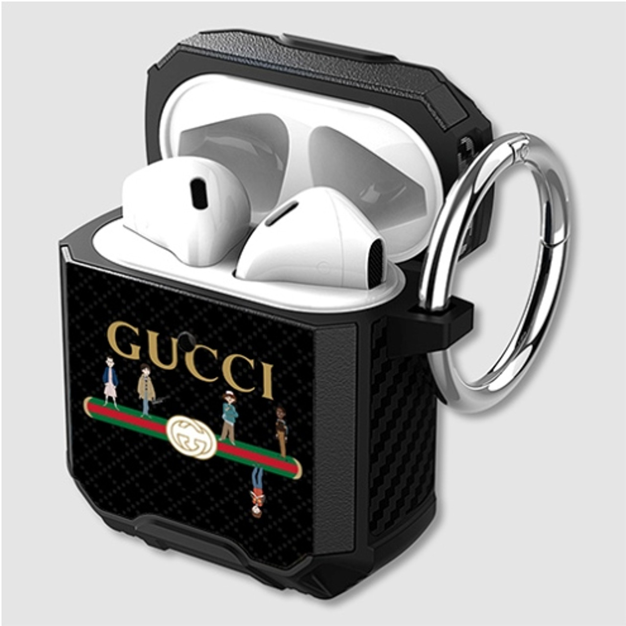 Pastele Gucci Stranger Things Custom Personalized Airpods Case