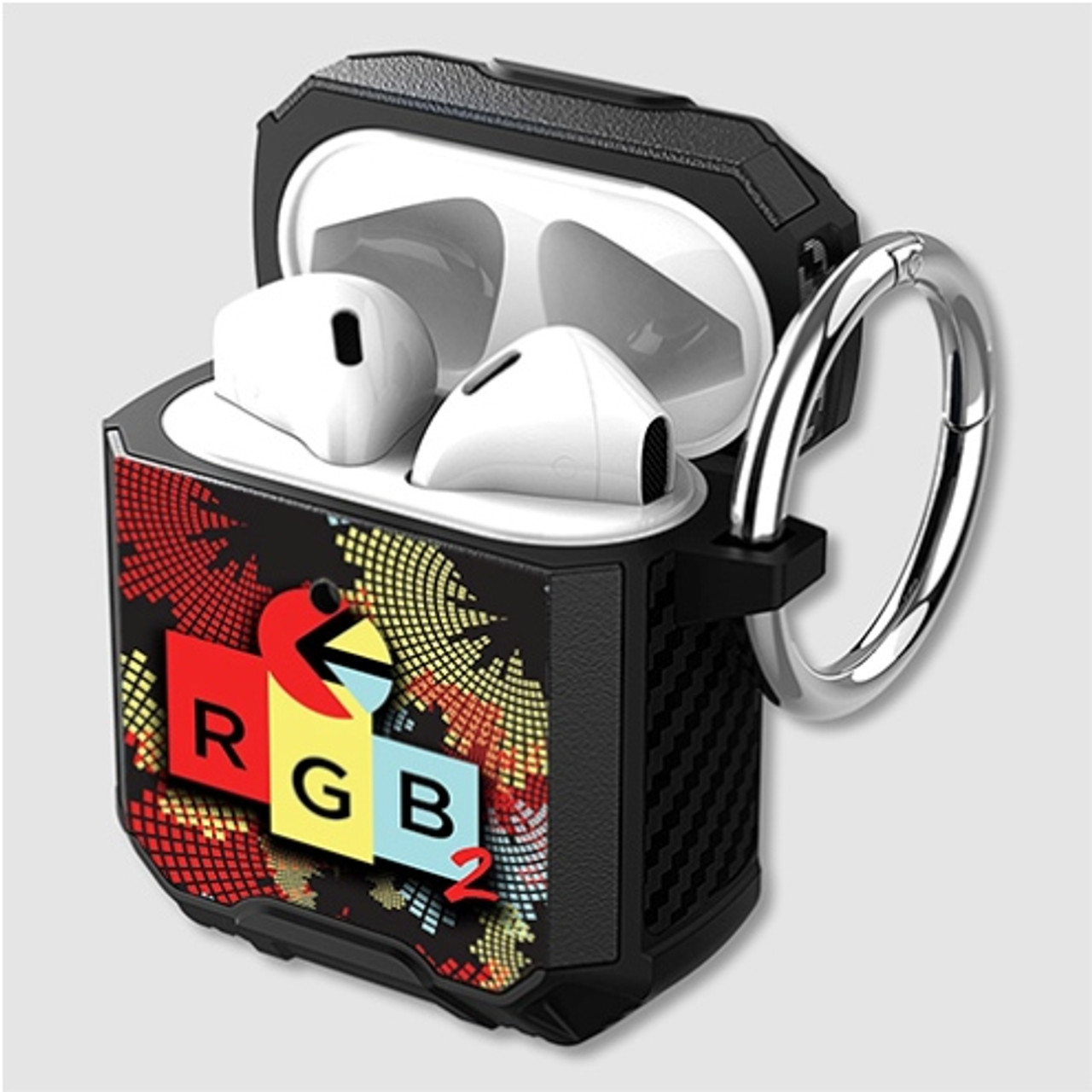 Pastele rgb 2 Custom Personalized Airpods Case Shockproof Cover