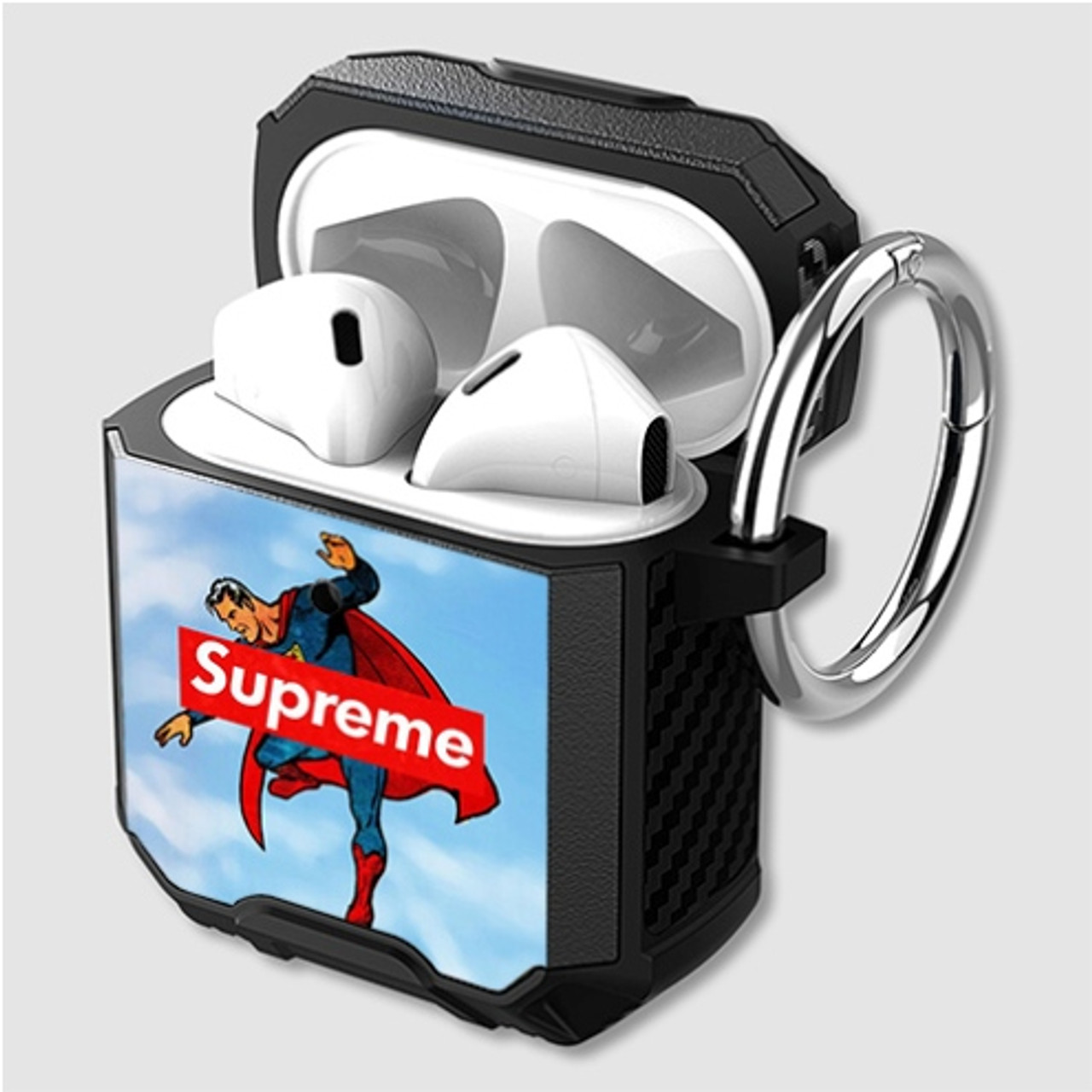 Pastele Superman Supreme Custom Personalized Airpods Case