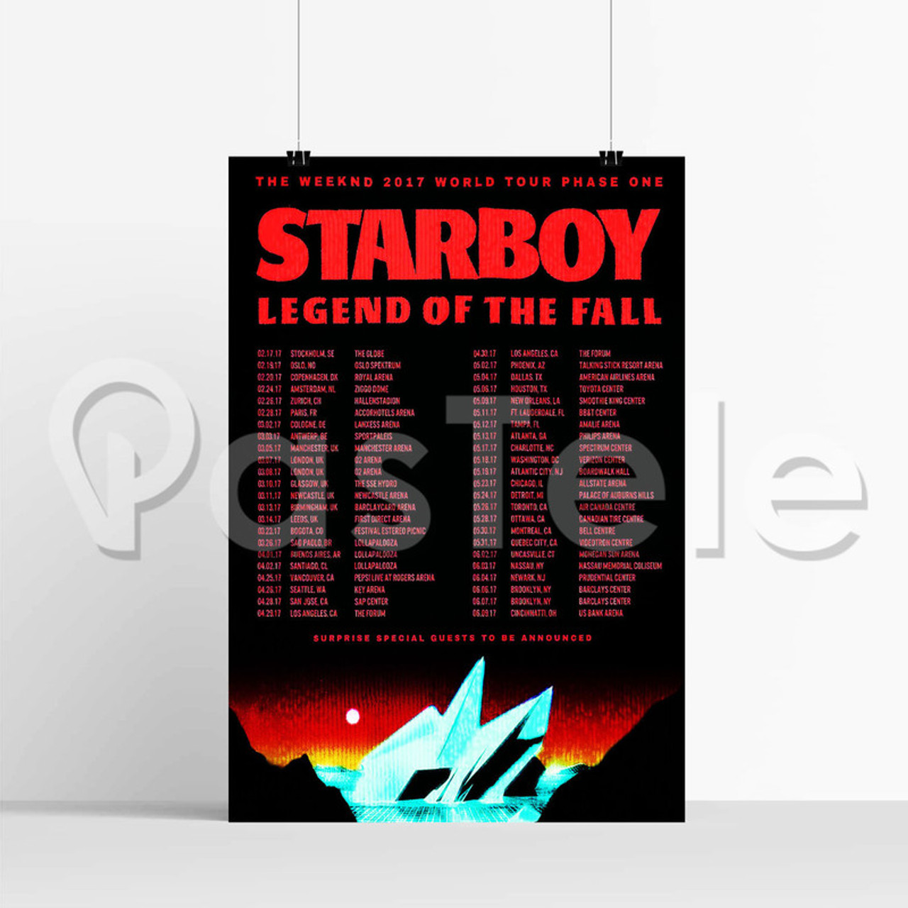 The Weeknd Starboy Poster, the Weeknd Poster, Starboy Poster 