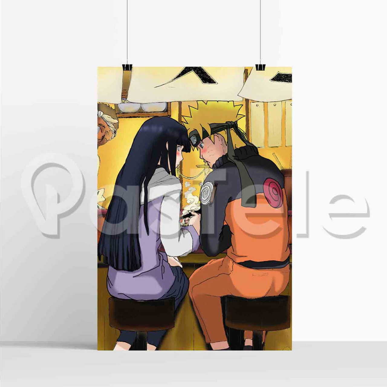 Naruto poster uzumaki naruto pintura em tela hyuugahinata