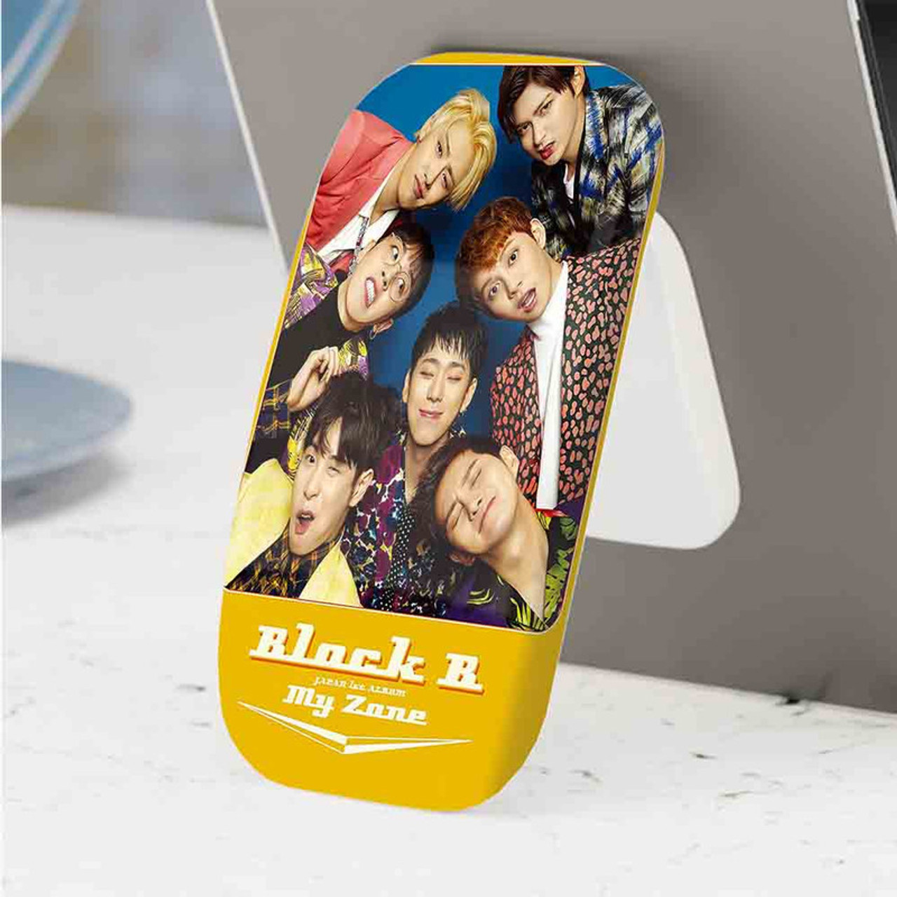 Pastele Best Block B Phone Click-On Grip Custom Pop Up Stand