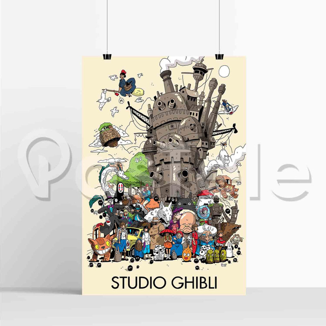 Studio Ghibli 2 Silk Poster Print Wall Decor 20 x 13 Inch 24 x 36 Inch