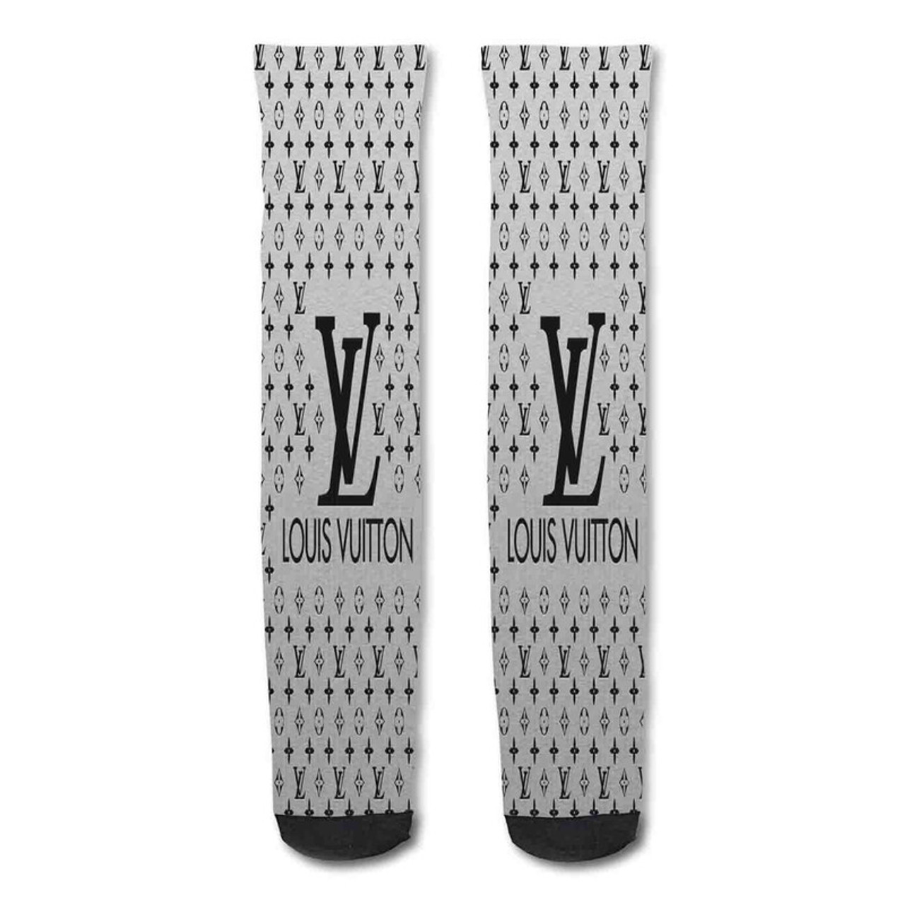 Pastele Vintage Louis Vuitton Logo Custom Personalized Sublimation Printed  Socks Polyester Acrylic Nylon Spandex