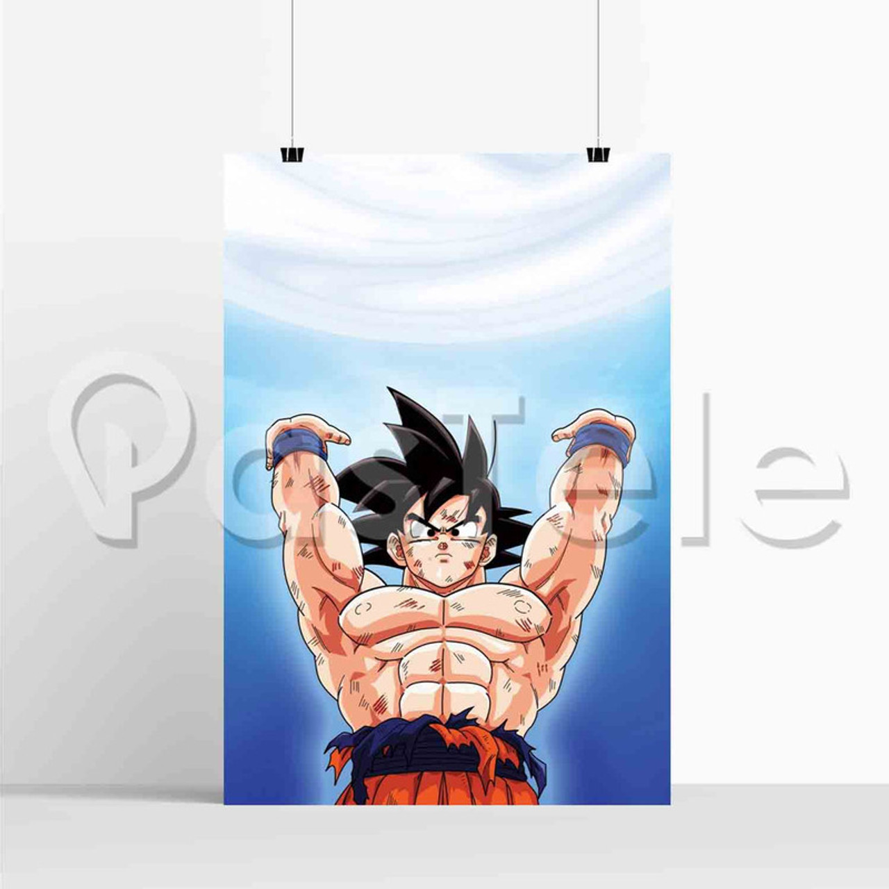 Super Goku for Wall decoration Paper Print - Animation & Cartoons