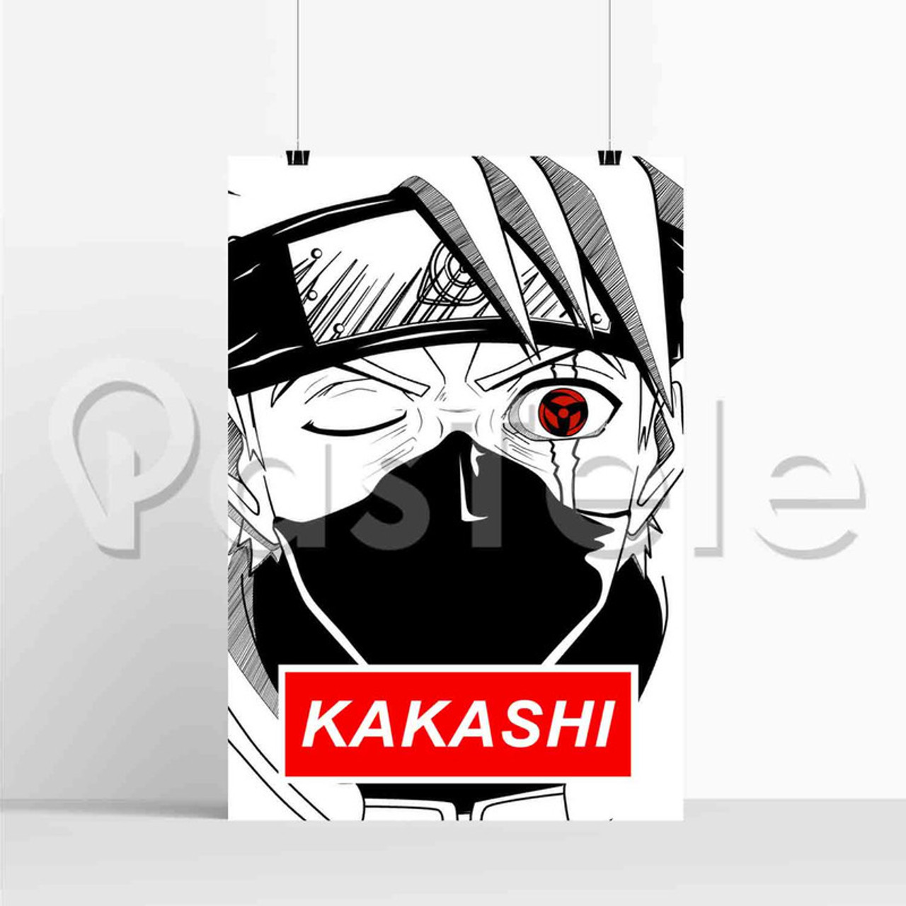 Kakashi Hatake Face Naruto Shippuden New Custom Silk Poster Print Wall  Decor 20 x 13 Inch