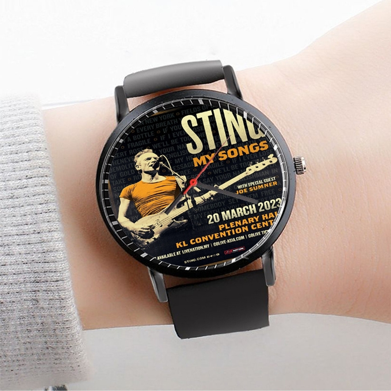 Vintage CASIO STING STN-715 33mm Black / Gold module 705 Quartz |  WatchCharts Marketplace