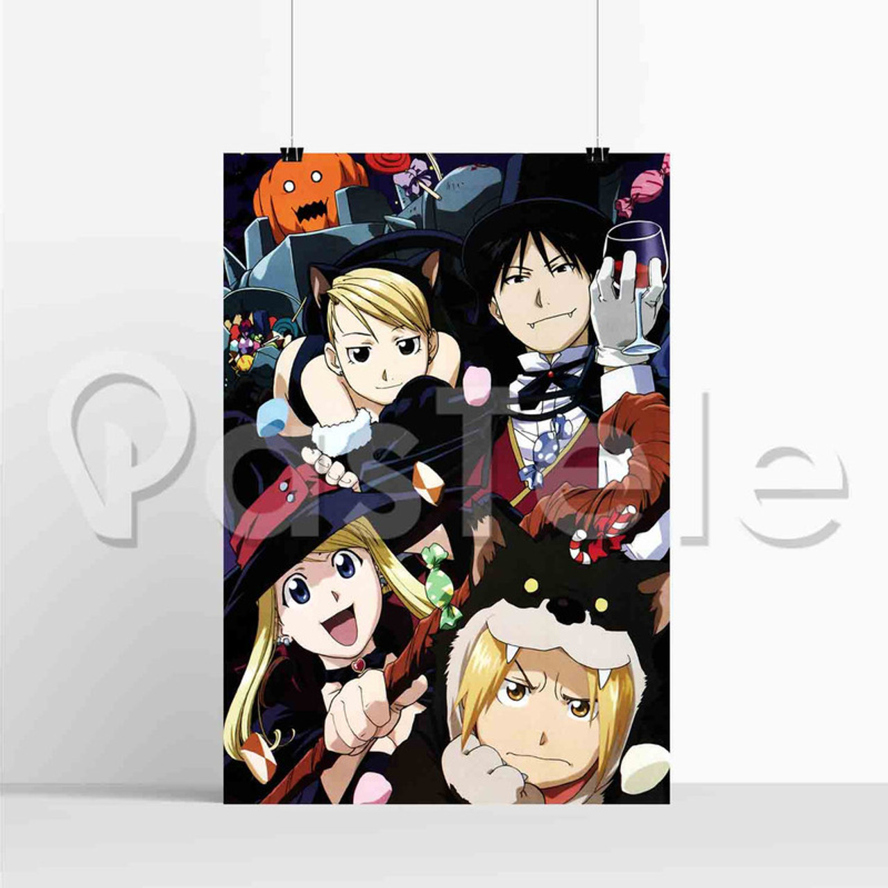 Fullmetal Alchemist Brotherhood All Characters Custom Printed Silk