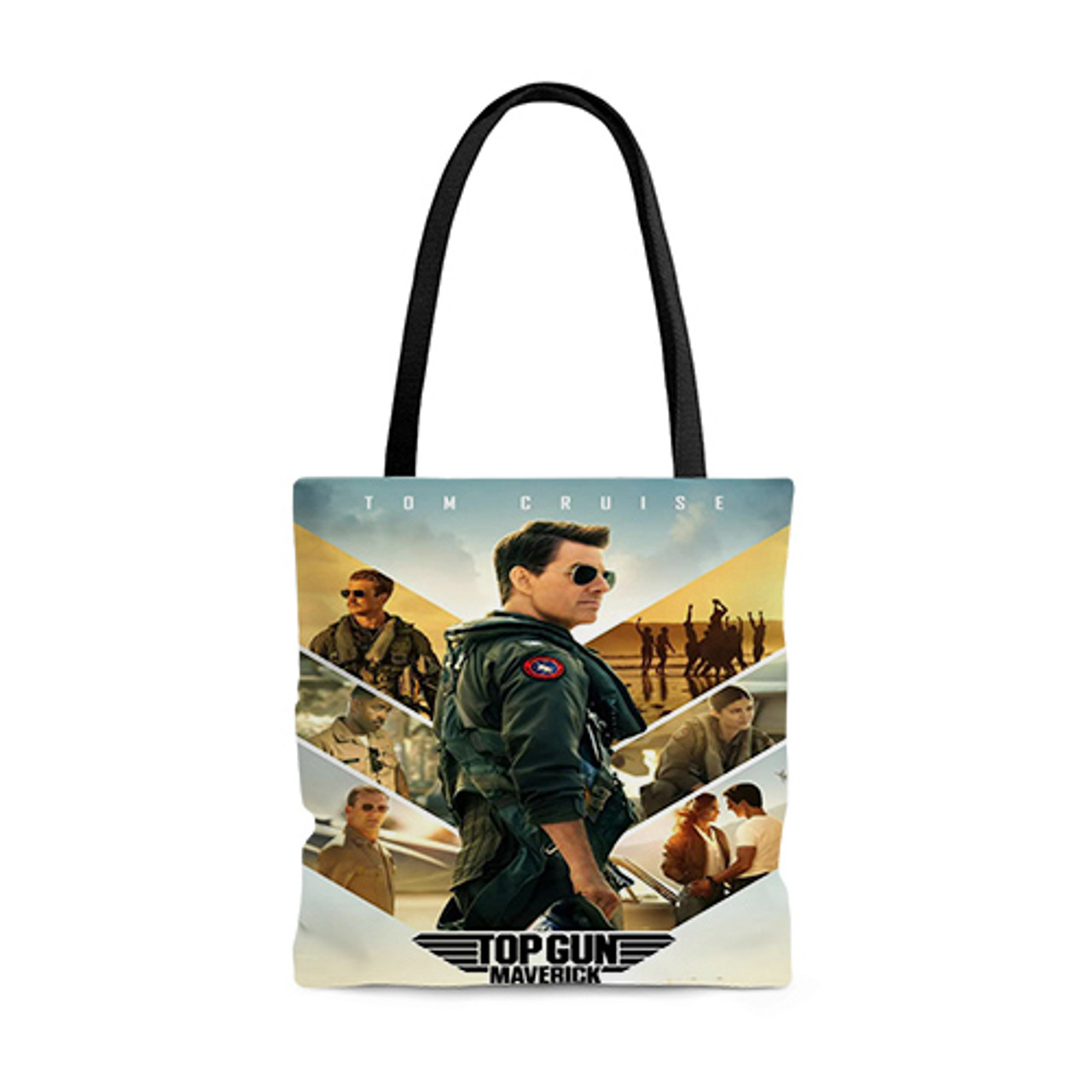 Pastele Top Gun Maverick Movie Custom Personalized Tote Bag Awesome Unisex  Polyester Cotton Bags AOP All