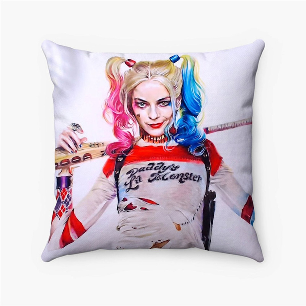 Pastele harley quinn Art Custom Pillow Case Personalized Spun