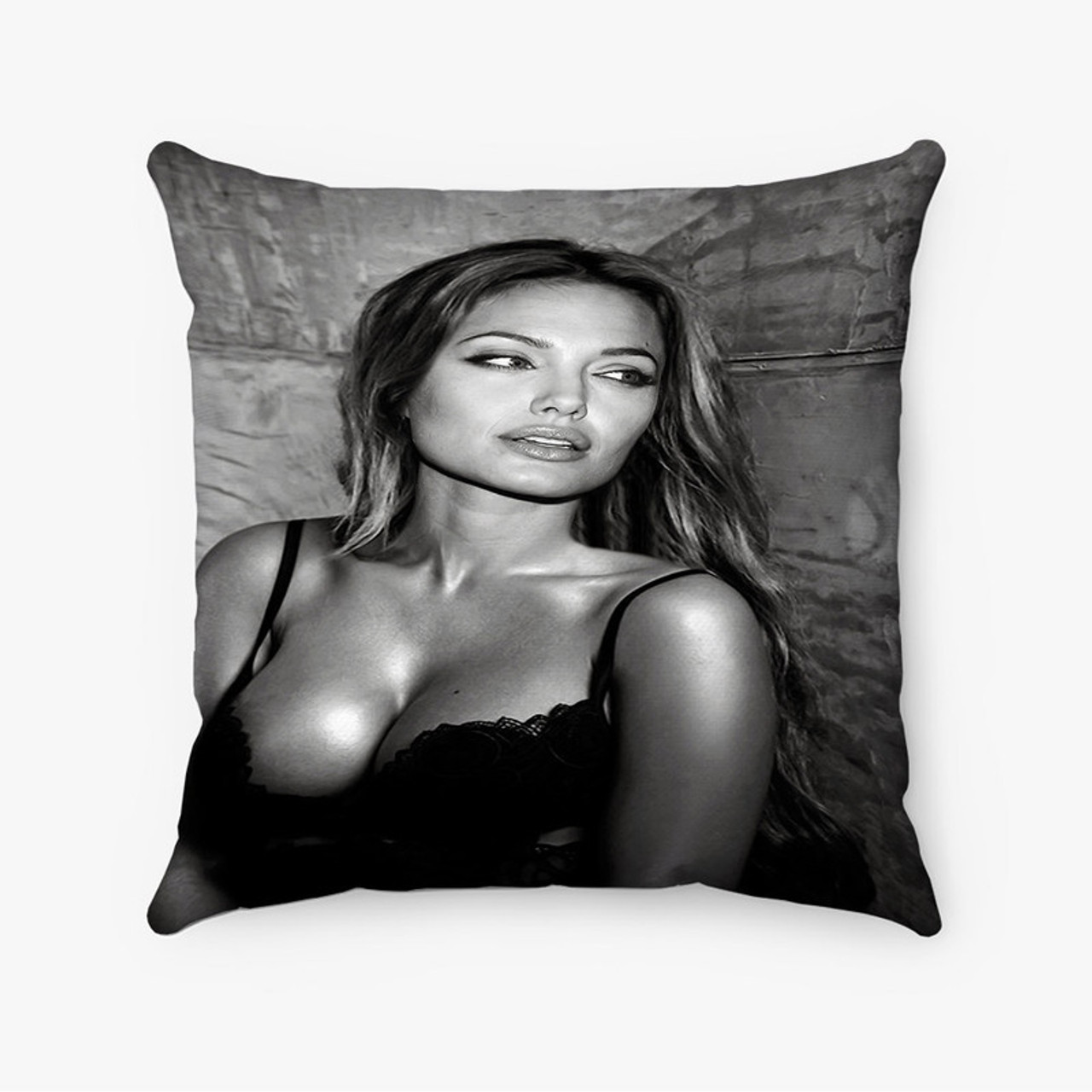 Pastele Angelina Jolie Sexy Custom Pillow Case Personalized Spun