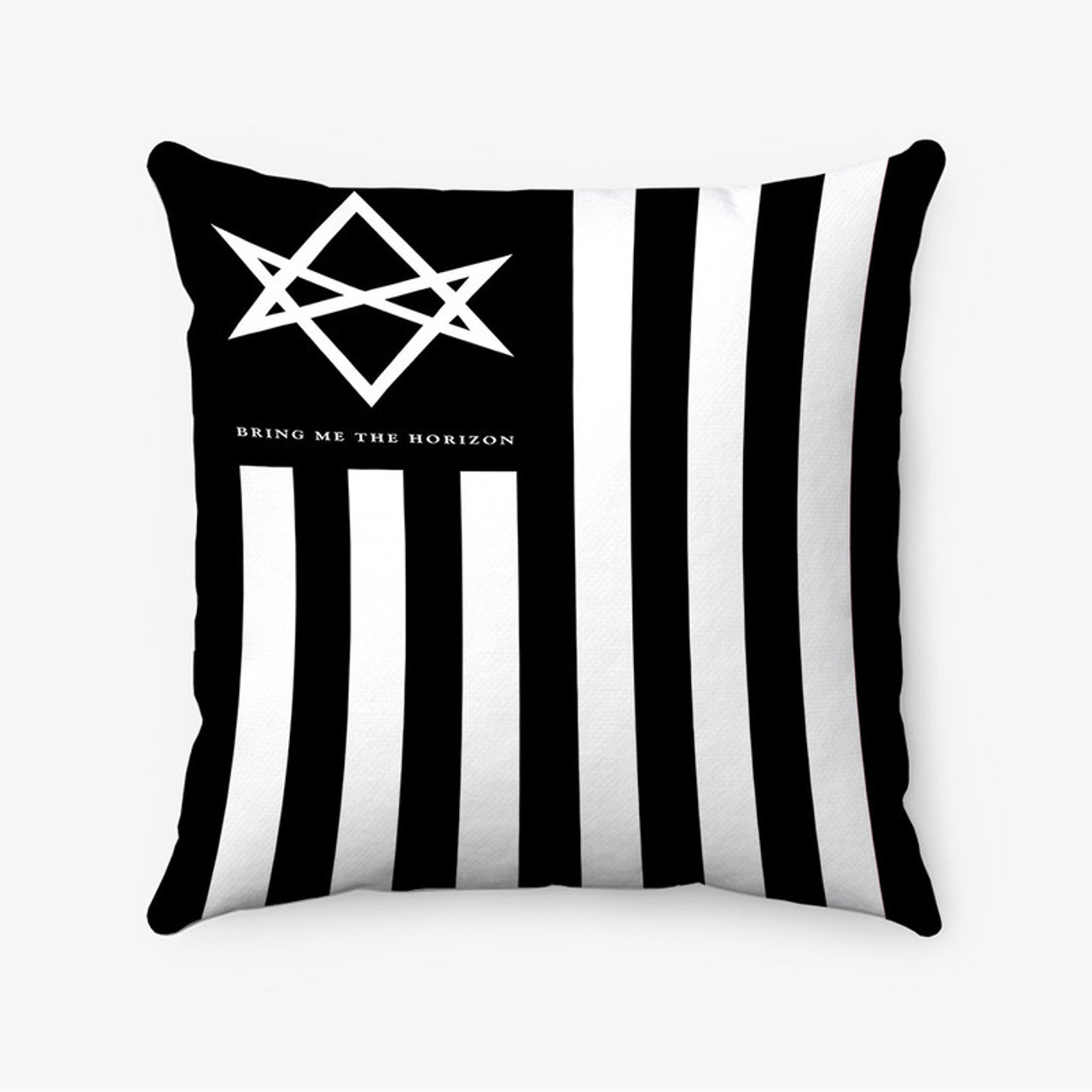 Pastele Bring Me The Horizon Doomed Custom Pillow Case Personalized Spun  Polyester Square Pillow Cover Decorative