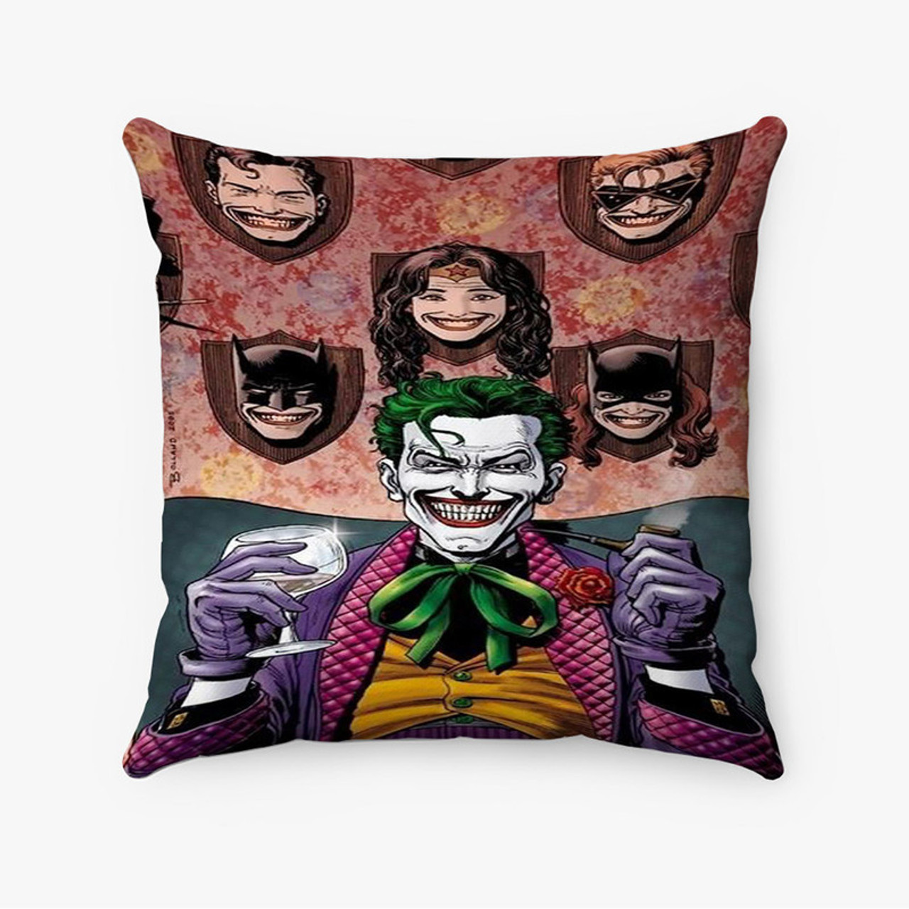 Pastele The Joker Custom Pillow Case Personalized Spun Polyester