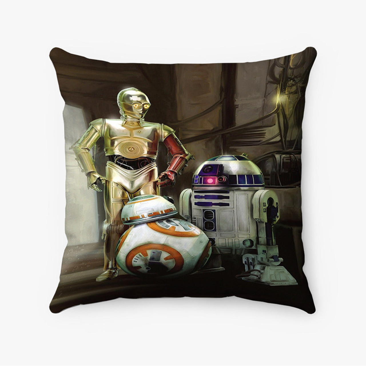 Pastele Star Wars Poster Signed By Cast Custom Pillow Case Awesome  Personalized Spun Polyester Square Pillow