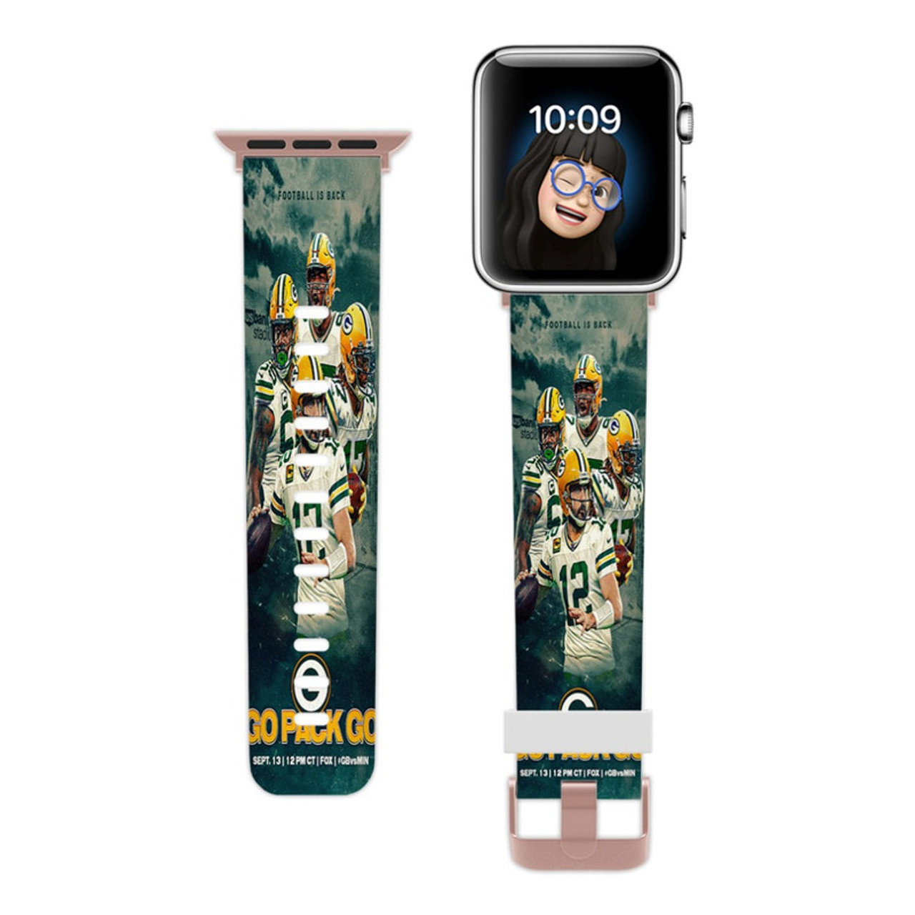 Pastele Green Bay Packers NFL 2022 Custom Apple Watch Band Awesome