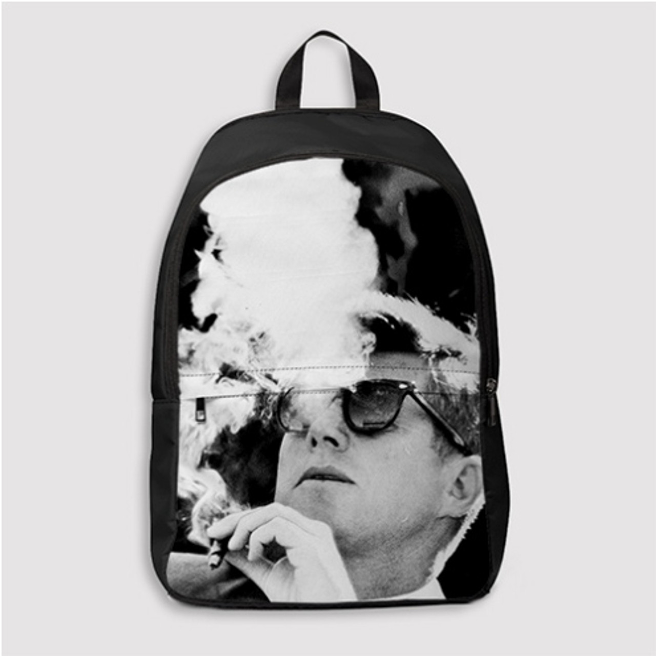 Pastele JFK John F Kennedy Smoking Custom Backpack Personalized