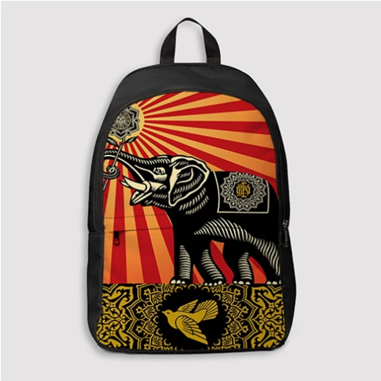 Pastele OBEY Elephant Art Custom Backpack Personalized School Bag