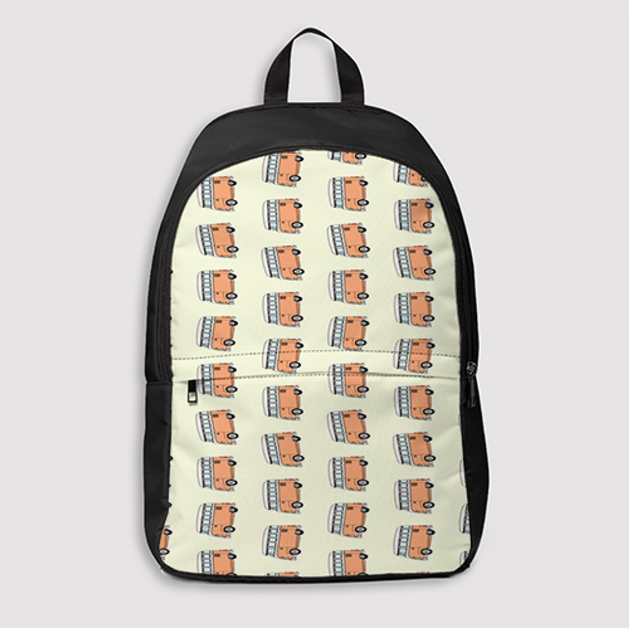 Pastele Volkswagen Combi Pattern Custom Backpack Personalized