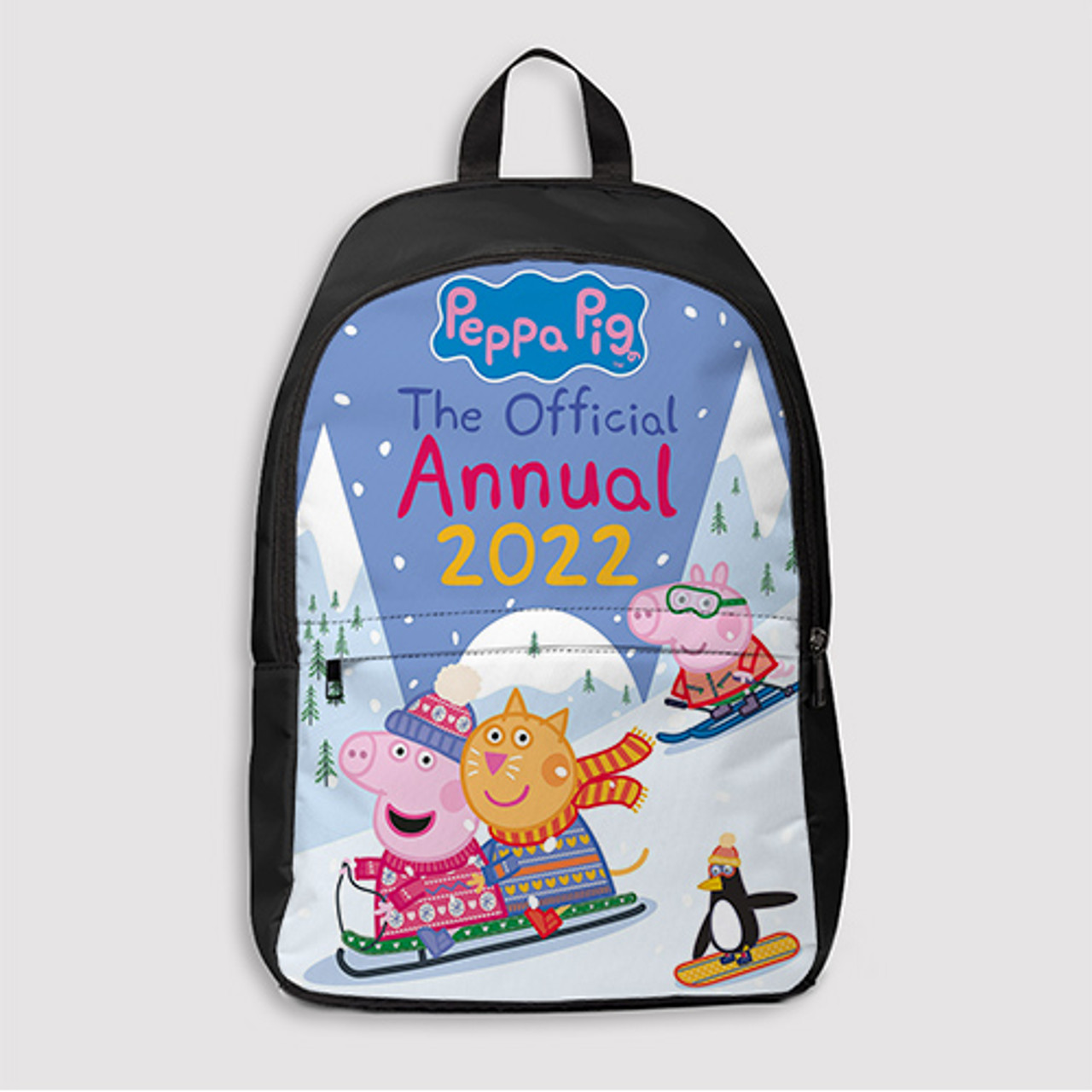 Pastele Peppa Pig Custom Backpack Awesome Personalized School Bag