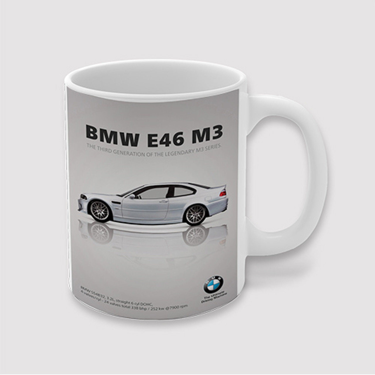 Pastele BMW E46 M3 Custom Ceramic Mug Awesome Personalized Printed 11oz  15oz 20oz Ceramic Cup Coffee