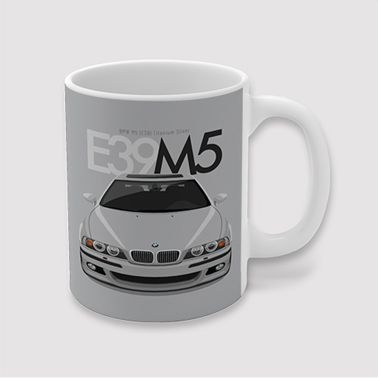 Pastele BMW M5 E39 Titanium Silver Custom Ceramic Mug Awesome