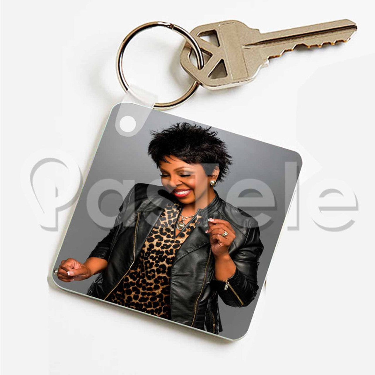 Gladys Knight Custom Keychain Key Ring Jewelry Necklaces Pendant