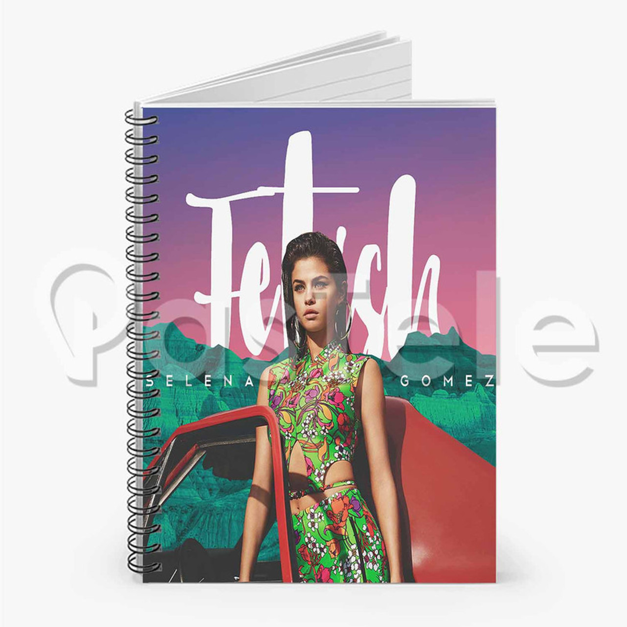 Selena Gomez Fetish ft Gucci Mane Custom Personalized Spiral Notebook Cover  Prin Ruled Line Book