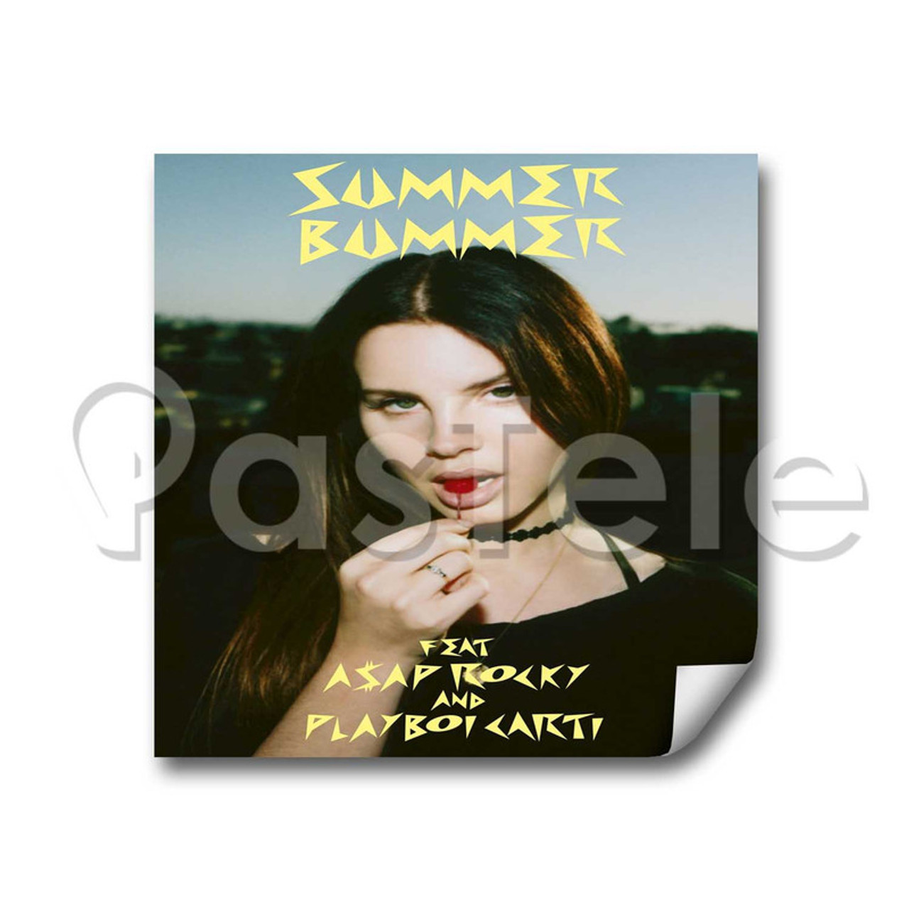 Lana Del Rey Complex Custom Stickers White Transparent Vinyl Decals Labels