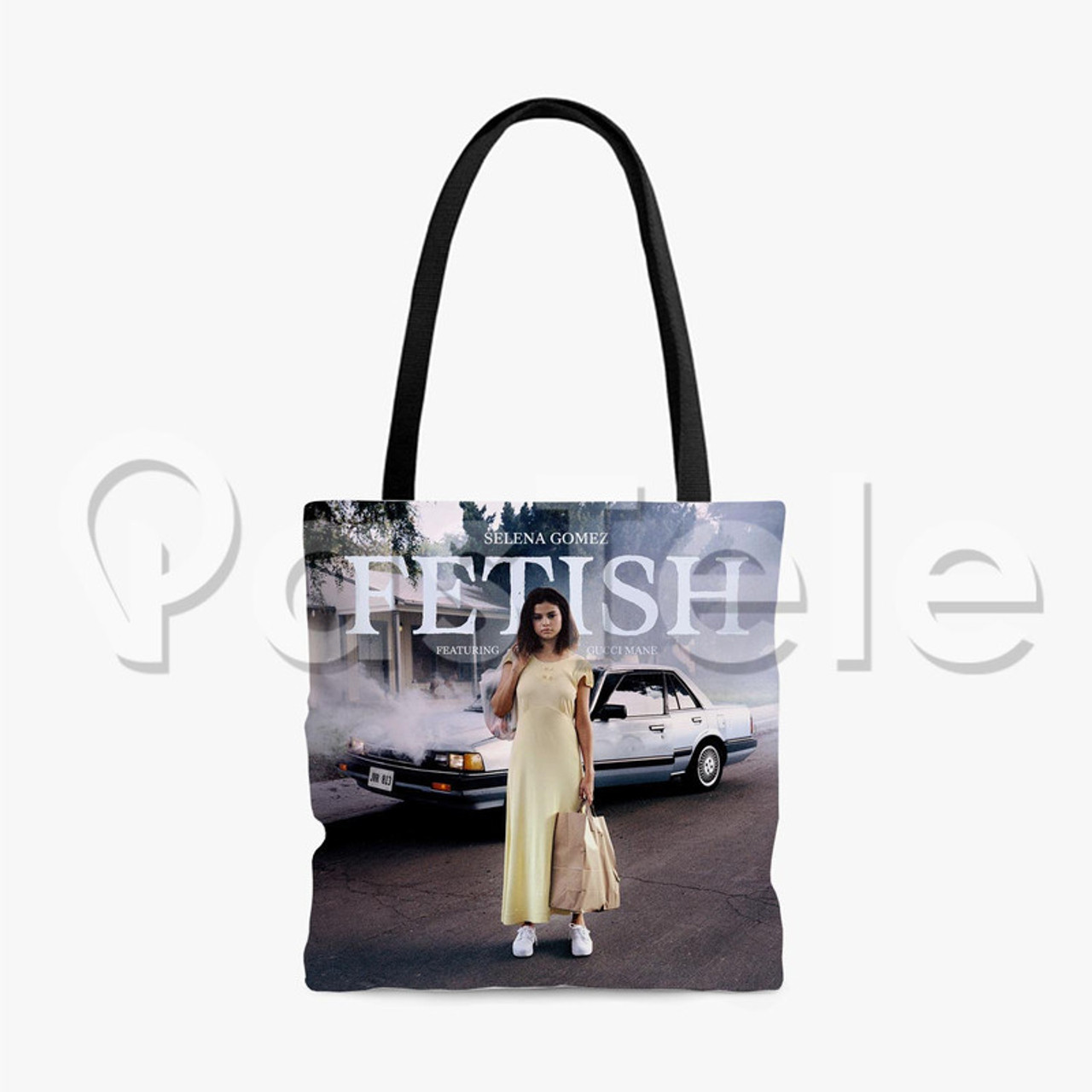 Selena Gomez Fetish Custom Personalized Tote Bag Polyester Cotton