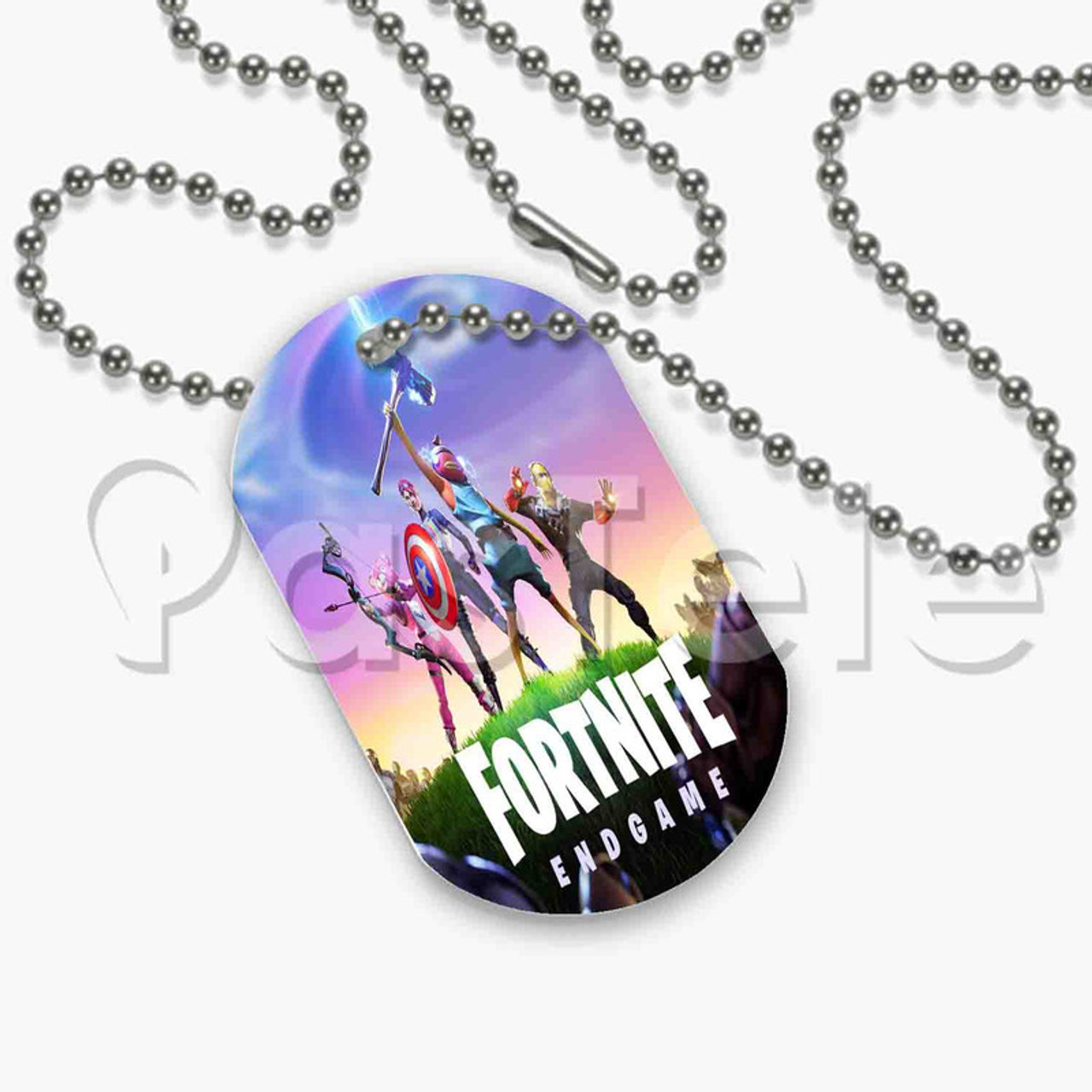 Fortnite dog shop tag necklace