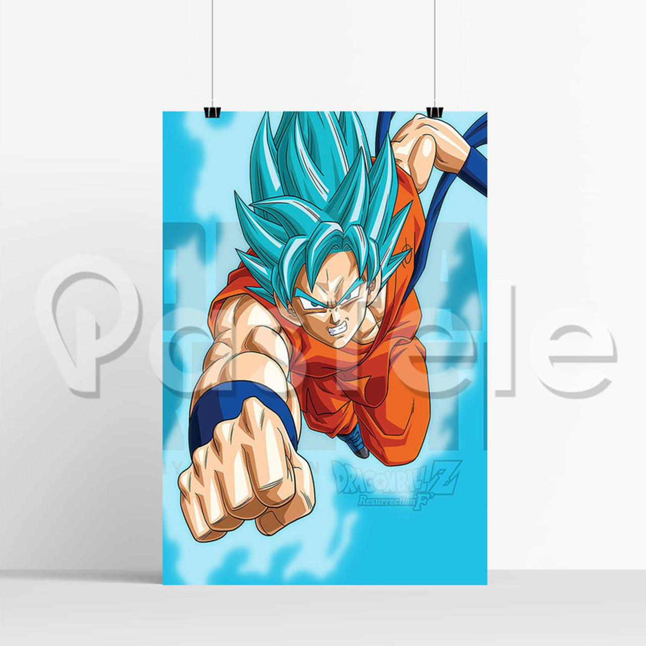 Dragon Ball Z Goku Vegeta Super Saiyan Blue Japanese Manga Poster