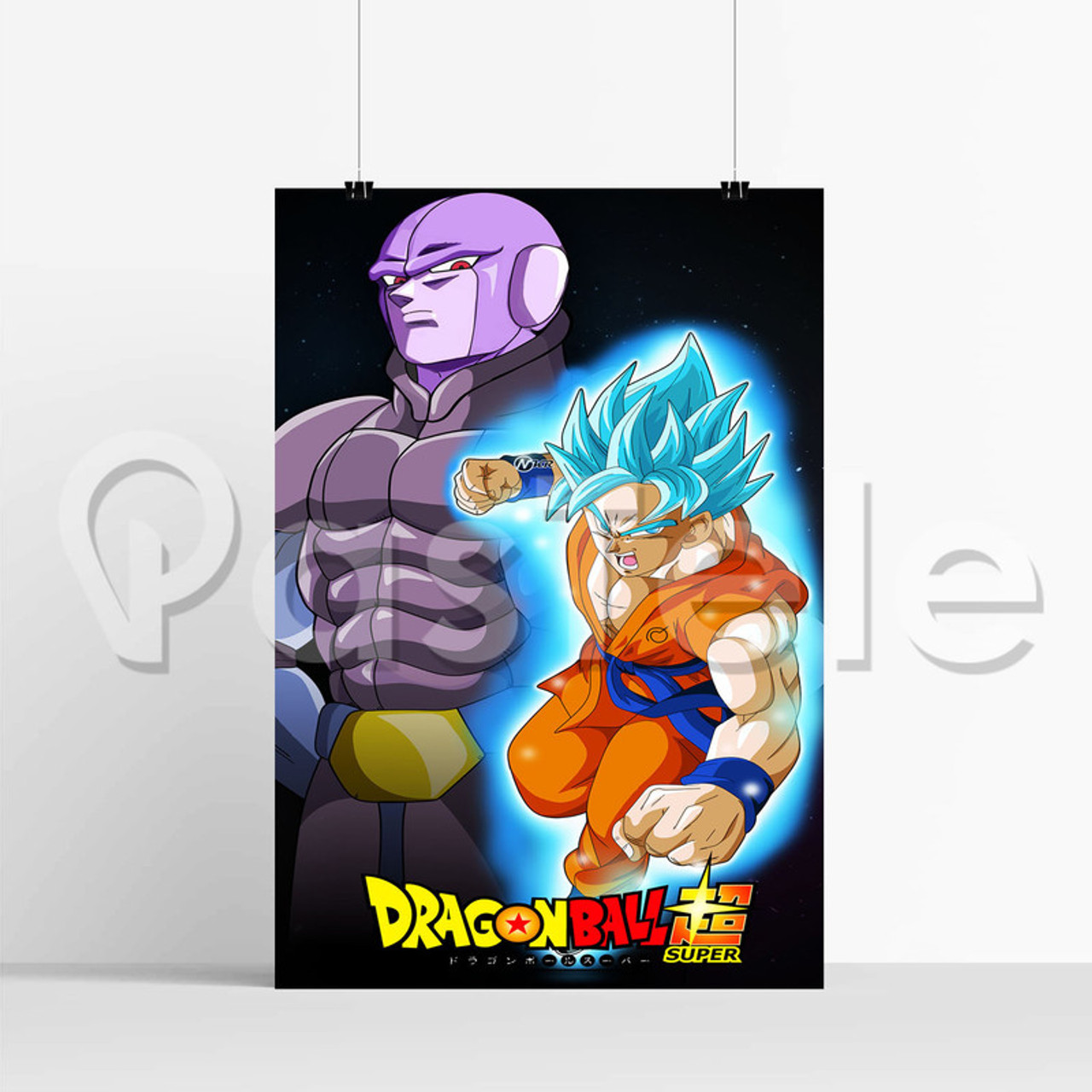 Hit Vs Goku Dragon Ball Super Custom Art Silk Poster Print Wall Decor 20 X 13