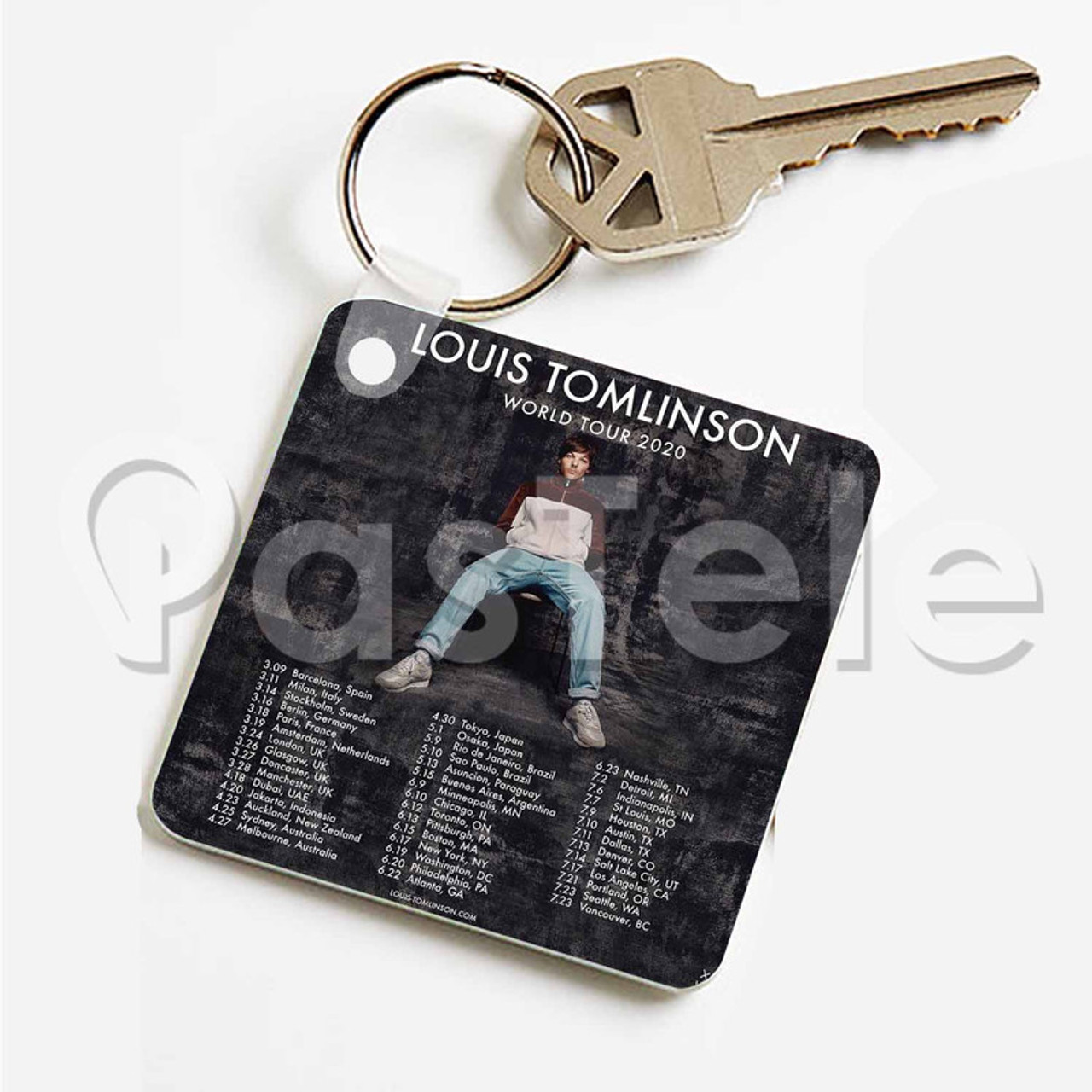 Louis Tomlinson World Tour 2020 Custom Art Keychain Key Ring
