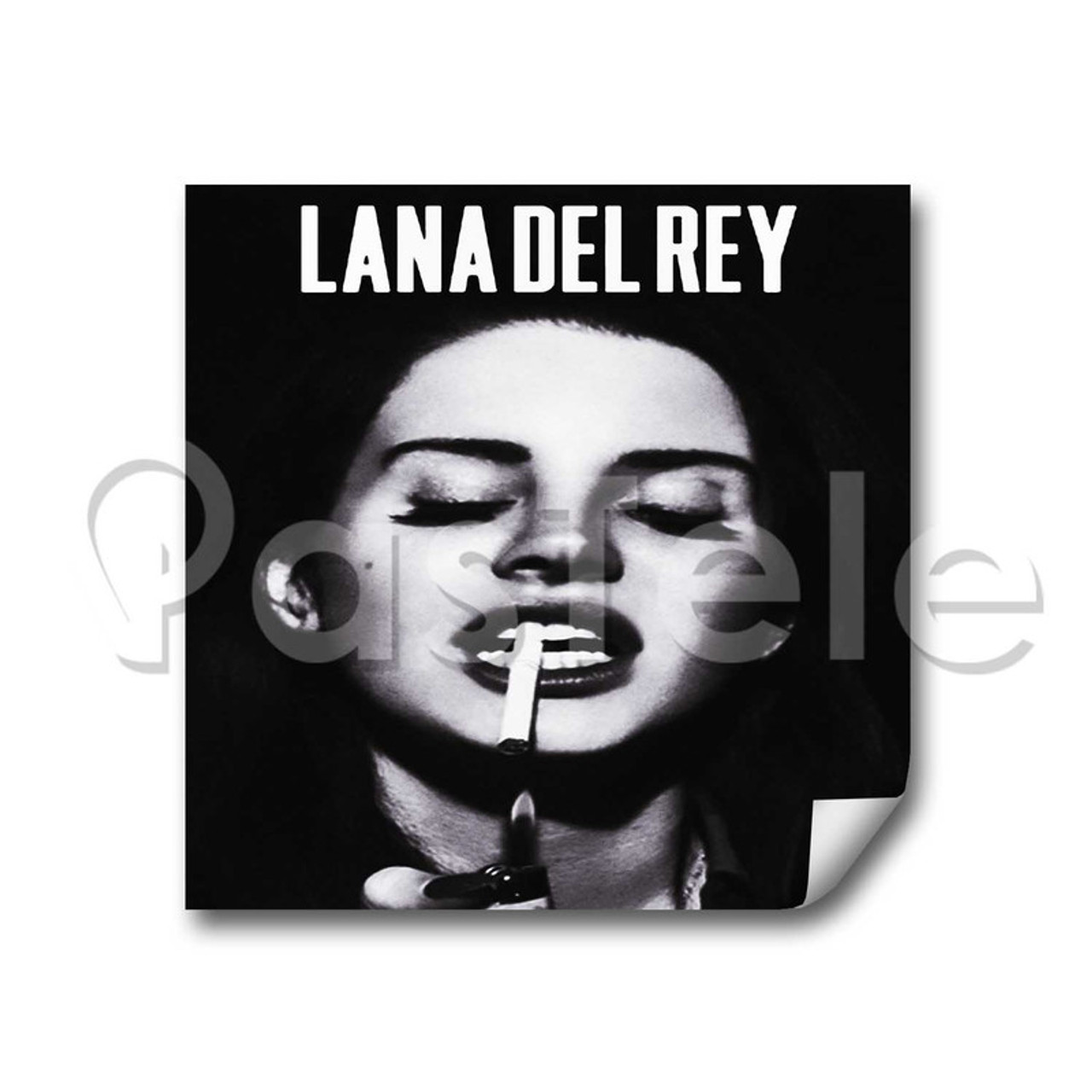 Lana Del Rey Custom Personalized Stickers White Transparent Vinyl