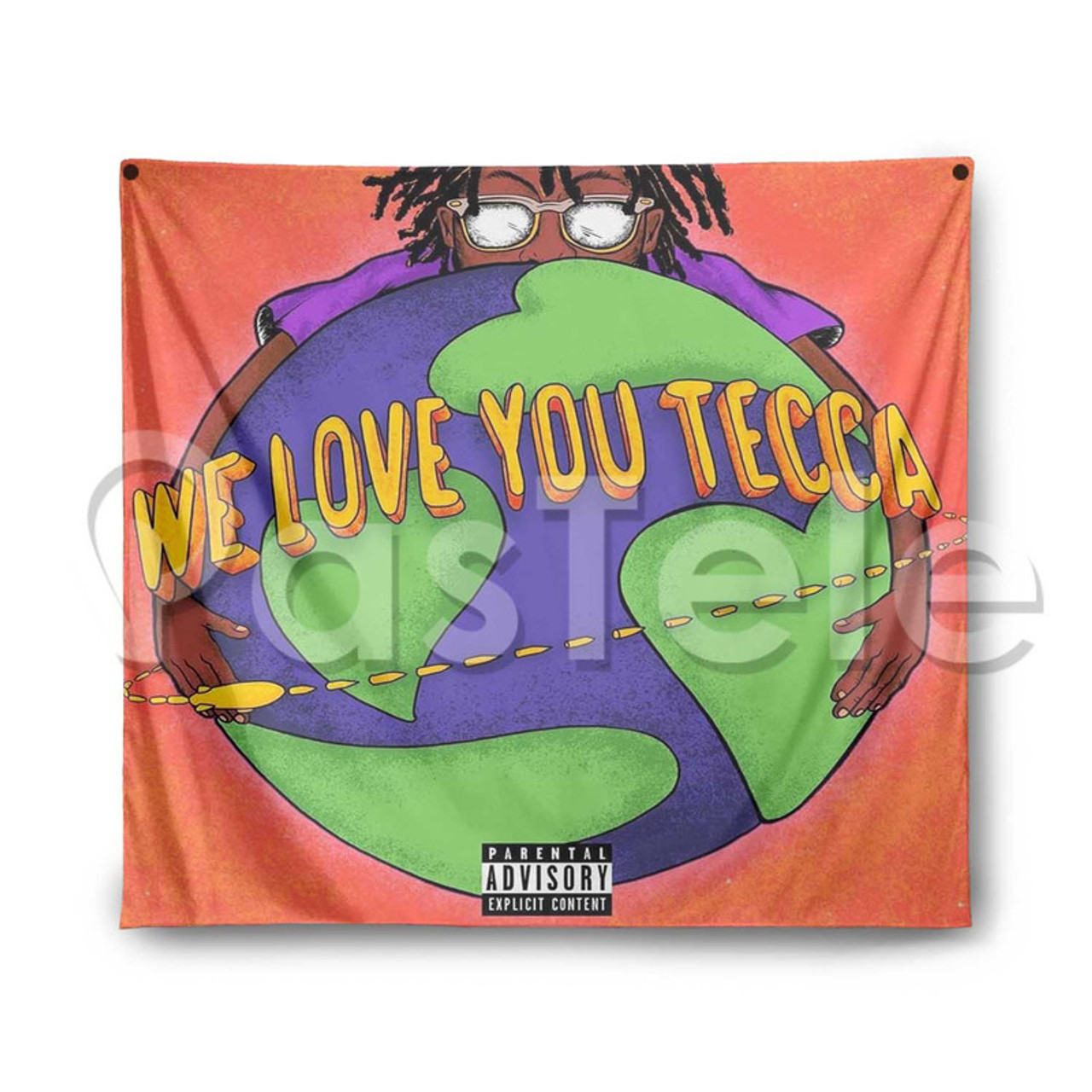 Lil Tecca We Love You Tecca Custom Printed Silk Fabric Tapestry