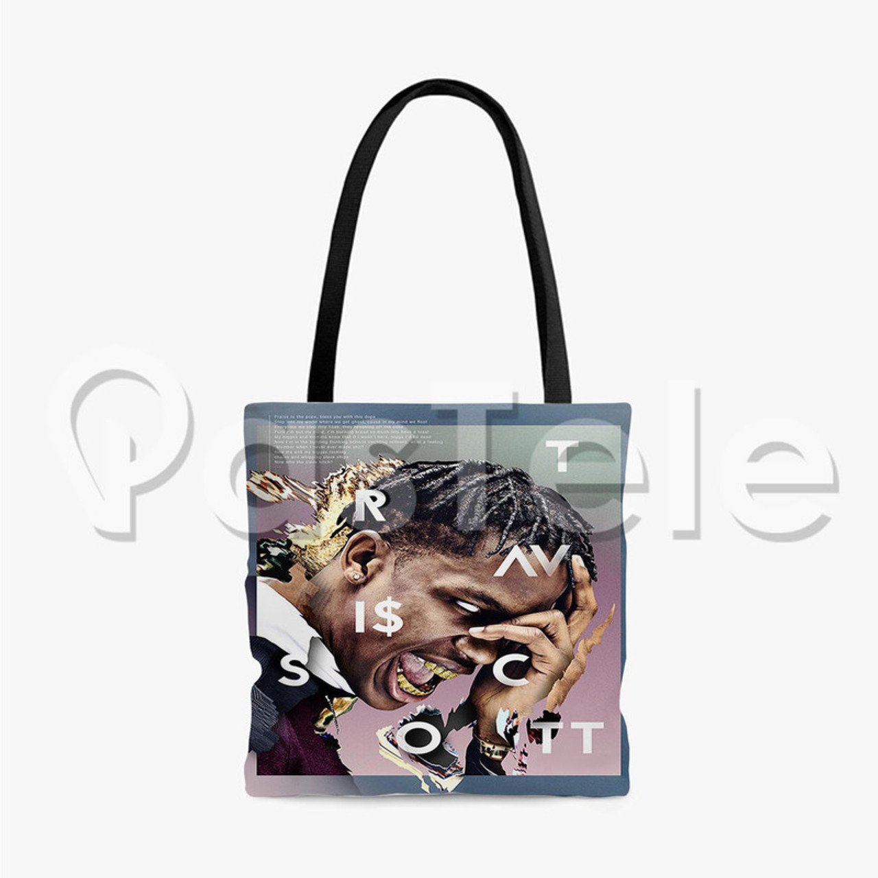 Travis Scott Custom Personalized Tote Bag Unisex Polyester Cotton Bags