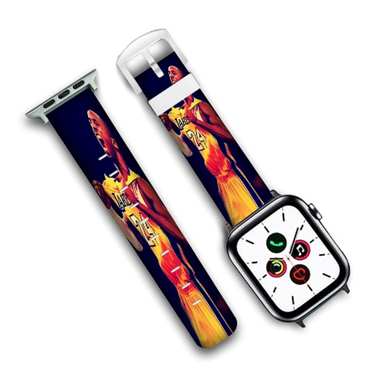 Pastele Kobe Bryant Custom Personalized Apple Watch Band Genuine