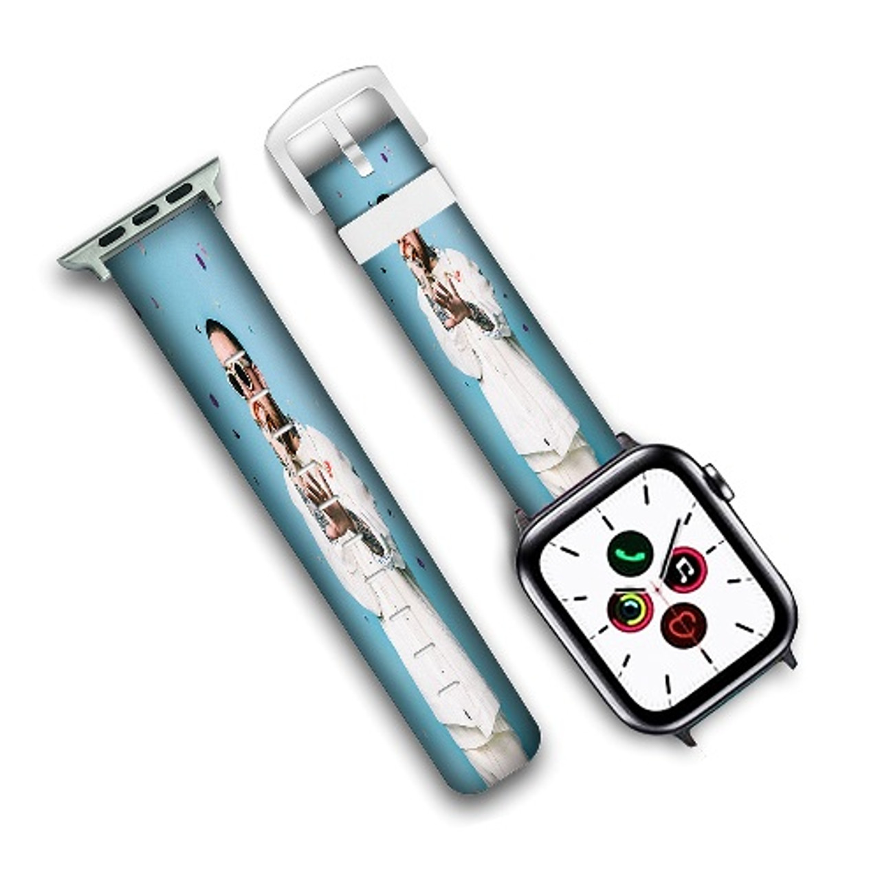 Pastele Mac Miller Art Custom Personalized Apple Watch Band