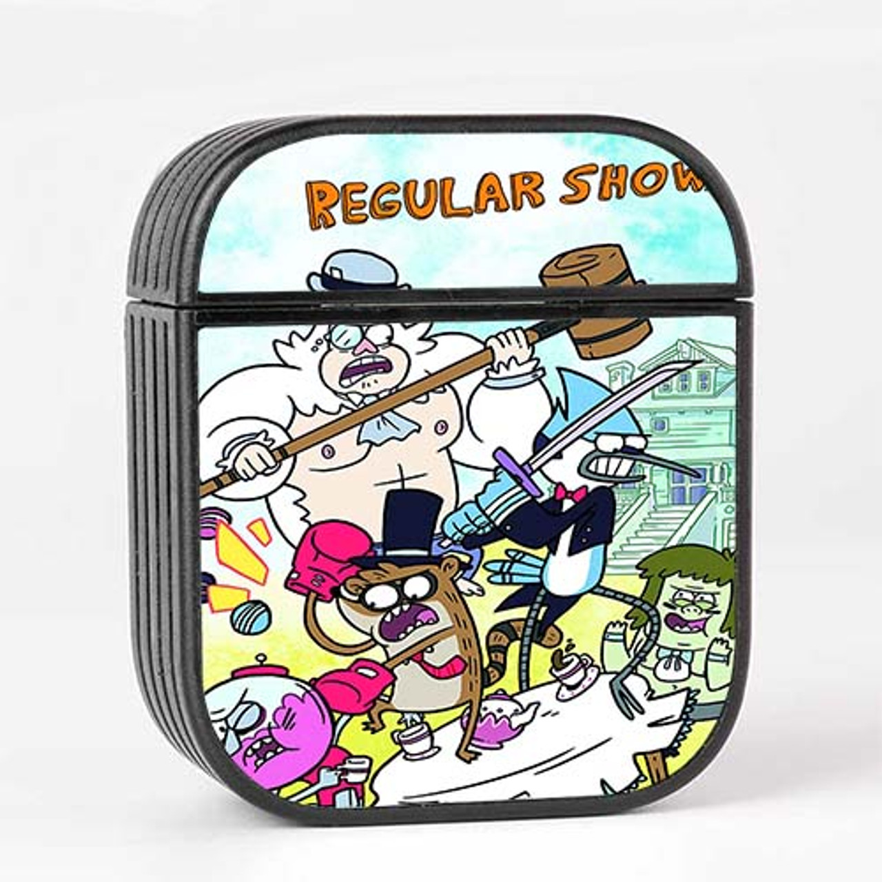 Pastele Regular Show Characters Custom Personalized AirPods Case Apple  AirPods Gen 1 AirPods Gen 2 AirPods