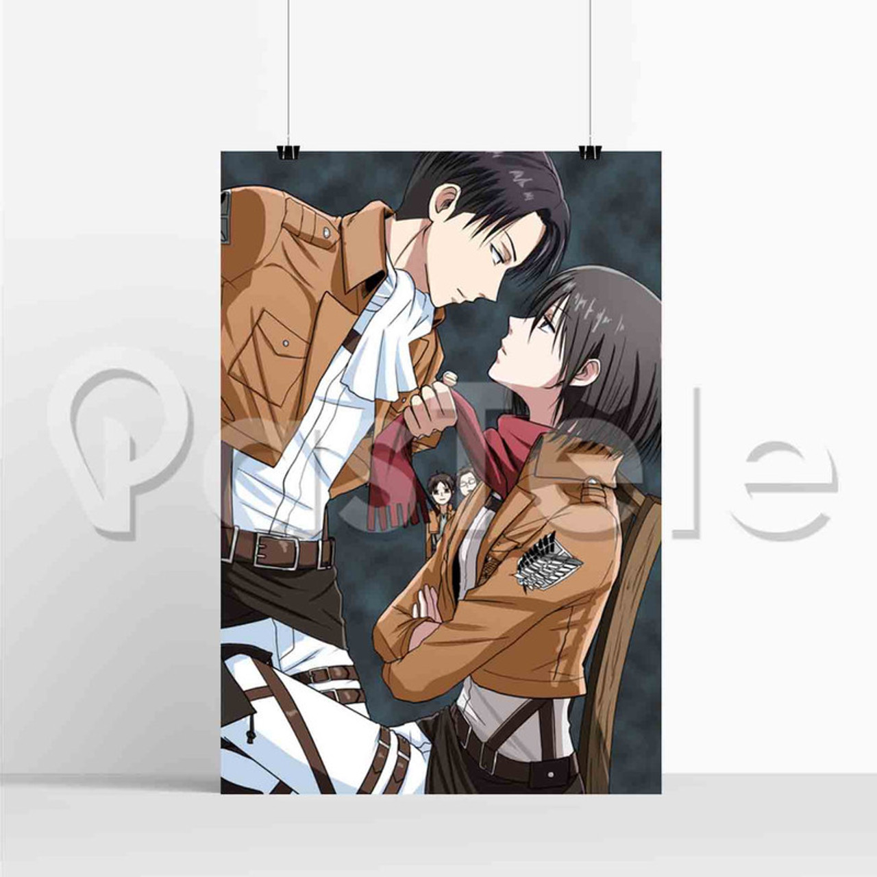 Attack on Titan Home Decor Anime Shingeki no Kyojin Cosplay Wall Scroll  Poster Fabric Painting Mikasa Ackerman 23.6 X 35.4 Inches-140