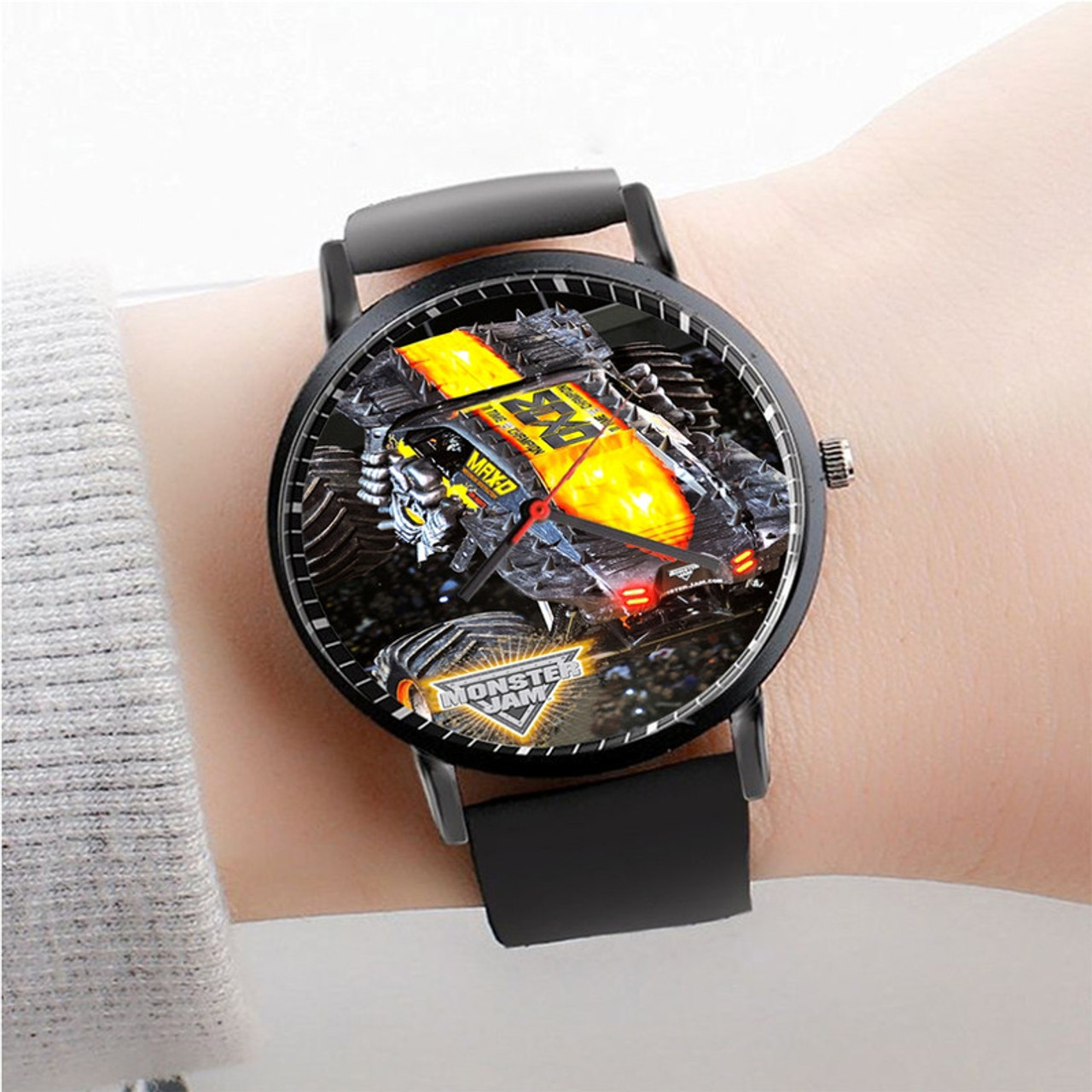 Pastele Max D Monster Jam Custom Premium Unisex New Watches Black Box Quartz Gift Watch Watch