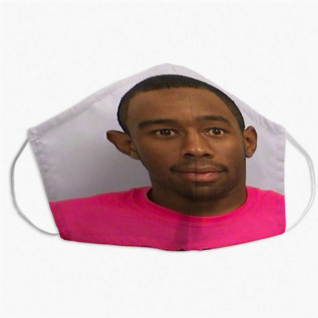 Pastele Tyler The Creator Mugshot Custom Fabric Face Mask