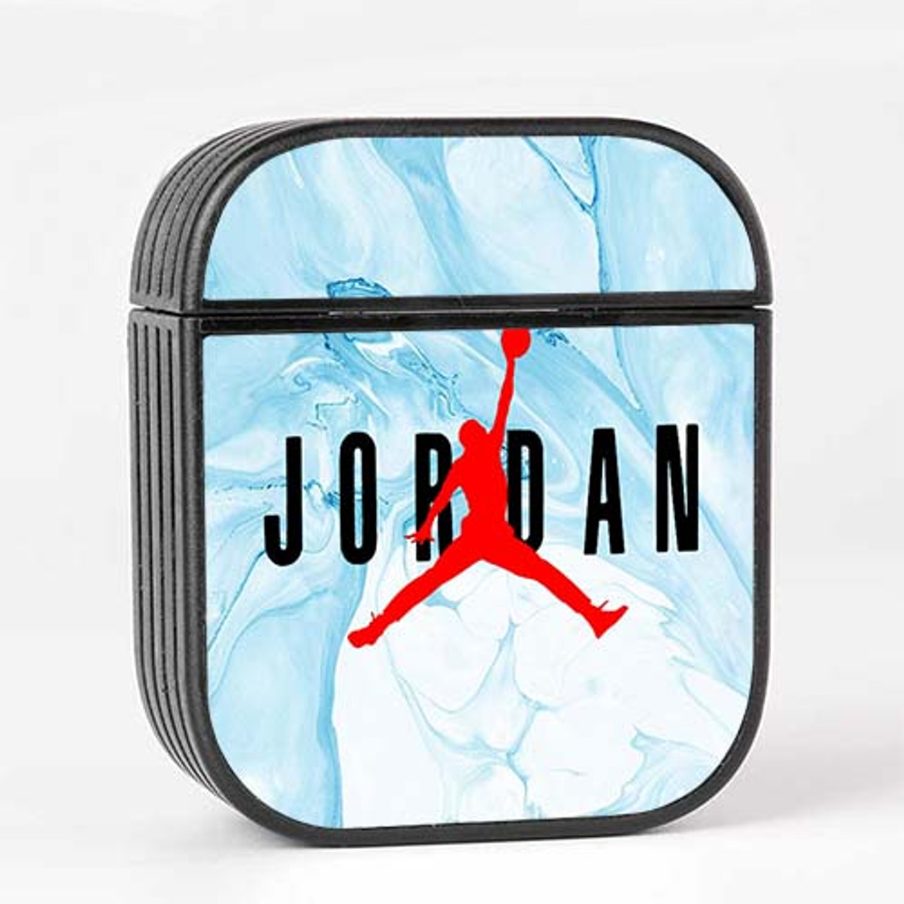 Pastele Jordan Blue Marble Custom Personalized AirPods Case Apple AirPods  Gen 1 AirPods Gen 2 AirPods