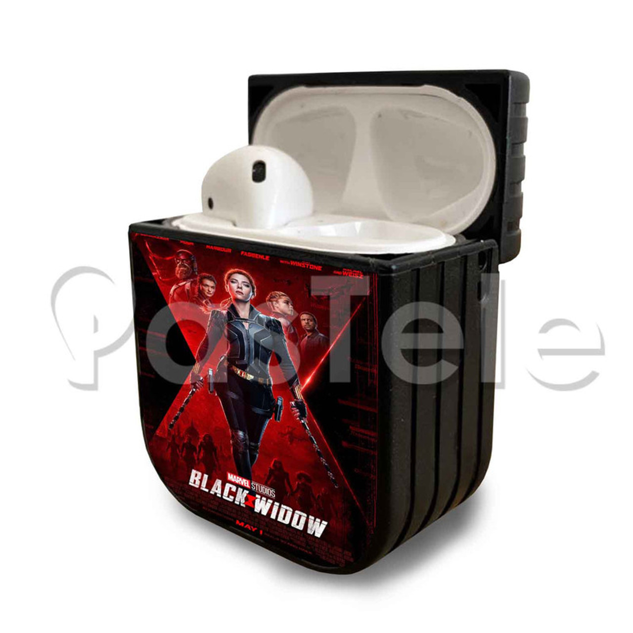 Black widow 2025 airpod case